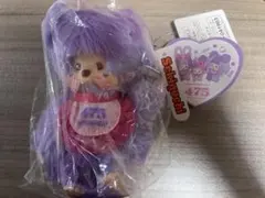【新品】しなこコラボ モンチッチ キーホルダー　わたあめちゃん　475