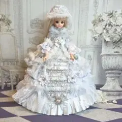 ジェニーちゃん服　スノーフレークドレス