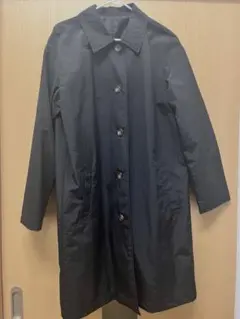 【黒　春トレンチコートMサイズ】就活　入社式　冠婚葬祭　フォーマル