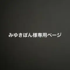 みゆきぽん様専用ページ