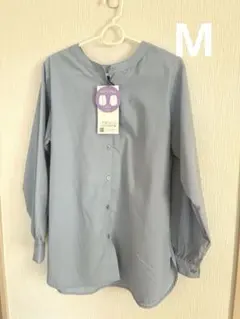 しまむら　HK WORKS LONDON 長袖シャツ ライトブルー 2way