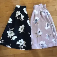 【値下げ中】花柄スカート ２枚セット 定価の半額以下！！のサムネイル