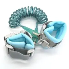 迷子防止キッズハーネス 迷子紐ひも　2Way グレー・ブルー