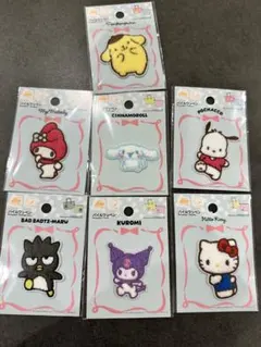 サンリオ　パイルワッペンシール　7点