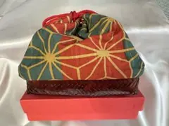 【新品未使用】和装用巾着カゴ