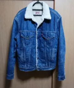 LEVI'S ボア襟付きデニムジャケット 42L