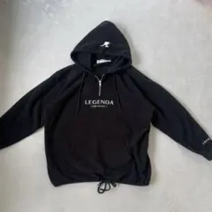 LEGENDA KANGOL コラボ スウェット パーカー 黒 F レア 完売品