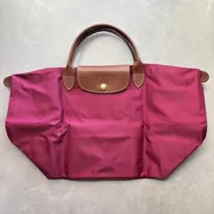【未使用】ロンシャン ルプリアージュ M トートバッグ ワインレッド ボルドー赤