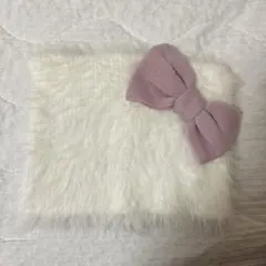 USJ ハローキティ 帽子 ファー ニット帽 リボン付き