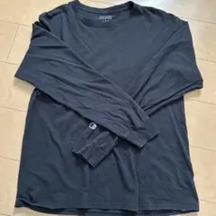 Champion ブラック ロングスリーブ Tシャツ