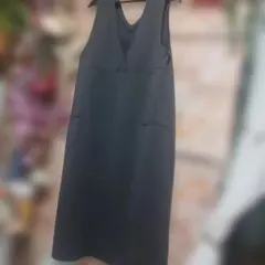 HK WORKS LONDON★ジャンパースカートワンピースグレーストレッチ