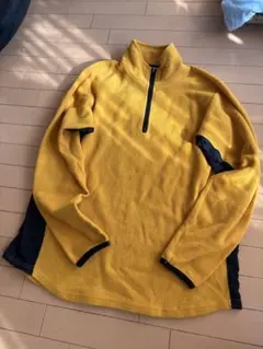 90s NIKE 銀タグ フリース ハーフジップマスタード 黄色 Lヴィンテージ