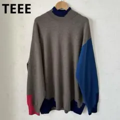 TEEE ウール100% グラフカル配色 ニットセーター ディノス