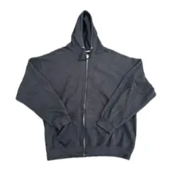 00s フルーツオブザルーム ジップパーカー ブラック 2XL フェード ボロ