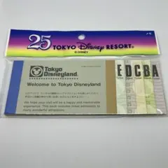 東京ディズニーリゾート 25周年記念 メモ帳　チケット