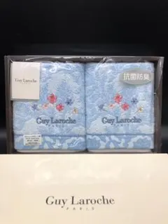 未使用品 Guy Laroche ギラロッシュ タオルセット 花柄刺繍 専用箱入