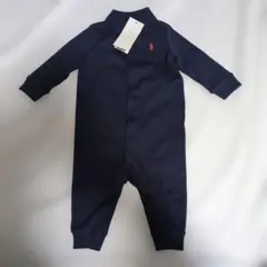 新品　ラルフローレン　ロンパース　ネイビー　70