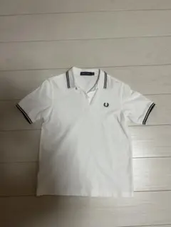 FRED PERRY ホワイトポロシャツ S