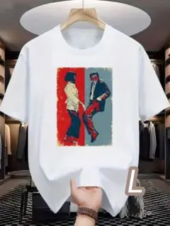 【プレミアムT】白・Lサイズ《Pulp Fiction》速乾ドライ素材●╋サイズ