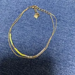 2連ビーズブレスレット