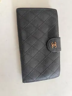 Chanel ブラック キルティング 長財布