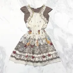 森ガール♡y2k ダークコア フェアリーグランジ00s 平成ギャル 花柄