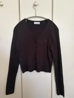 LACOSTE ラコステ リブカーディガン ブラックのサムネイル