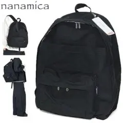 新品 ナナミカ デイパック リップストップ リュックサック バックパック 黒のサムネイル