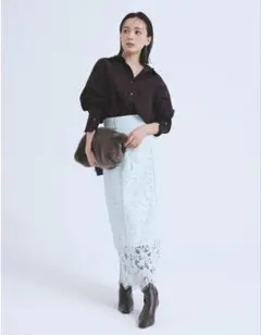 【anuans アニュアンス】エデンフラワーレースタイトスカートのサムネイル