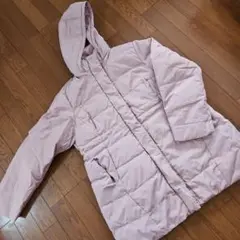 GALLORIA SWEET ピンク ダウンジャケット 4L　フード取り外し可能