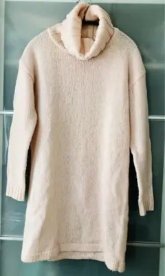 PJ BASIC / スーパーホットタートルニットワンピ サイズS/M