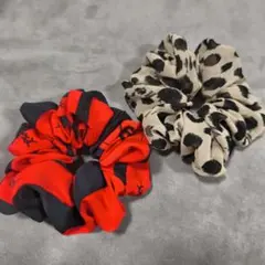 ハンドメイド シュシュ 2個セット