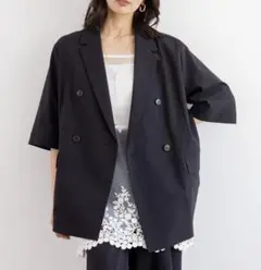 バンヤードストーム リネン 半袖ジャケット 美品のサムネイル