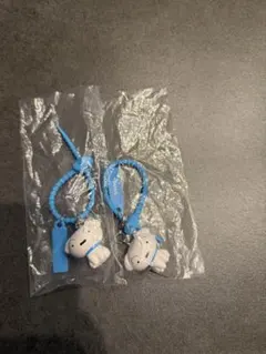 クレヨンしんちゃん カラフルマルチチャーム　シロ　 二点セット