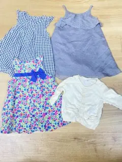 子供　女の子　80 90 ワンピース　カーデガン　まとめ売りのサムネイル