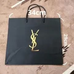 YSL ブラック ショッピングバッグ 大