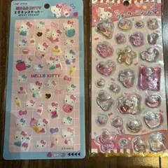 ハローキティのエポキシステッカーとウォーターシールのセット販売