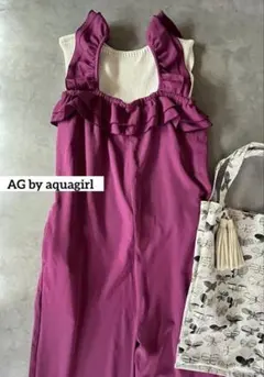 ✨タグ付新品✨ラッフルロンパース　フリルサロペット　ピンクのサムネイル