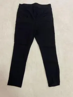 マタニティデニム　お腹ゆったりゴム　アジャスター付き　しまむら　黒　M