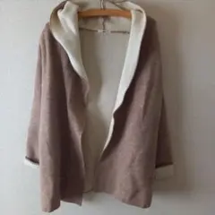 ヤマダヤ ミルポア MIREPOIXコーディガン 配色ニット ベージュ