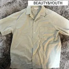 BEAUTY&YOUTH 半袖シャツ 薄グリーン