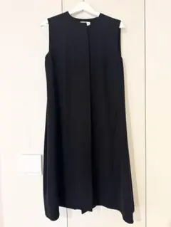 Arobe ブラック ノースリーブ ロングワンピース