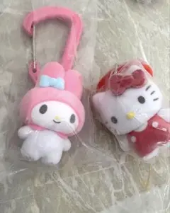 サンリオキャラクターズ カラフルカラビナマスコットチャーム　マイメロ　キティ