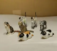 猫 ミニチュア フィギュア 7体セット