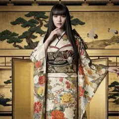 振袖フルセット　手描き友禅　たたき染め　成人式振袖　振袖　➕サイズ