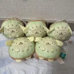 サンリオ ぬいぐるみ フルーツきぐるみマスコット キウイ ポムポムプリン 5点②