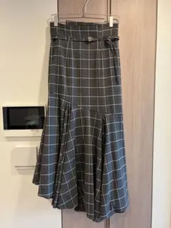 SNIDEL ベルテッドヘムフレアスカートsize1 SWFS234255のサムネイル