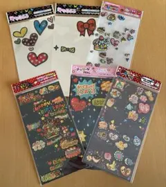 平成レトロ　メッセージカラフル　シールセット 6シート