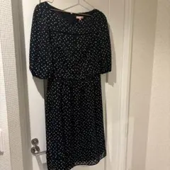 新品未使用　TOCCA水玉紺ワンピース　サイズ6