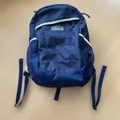 Coleman ネイビー ドット柄 バックパック